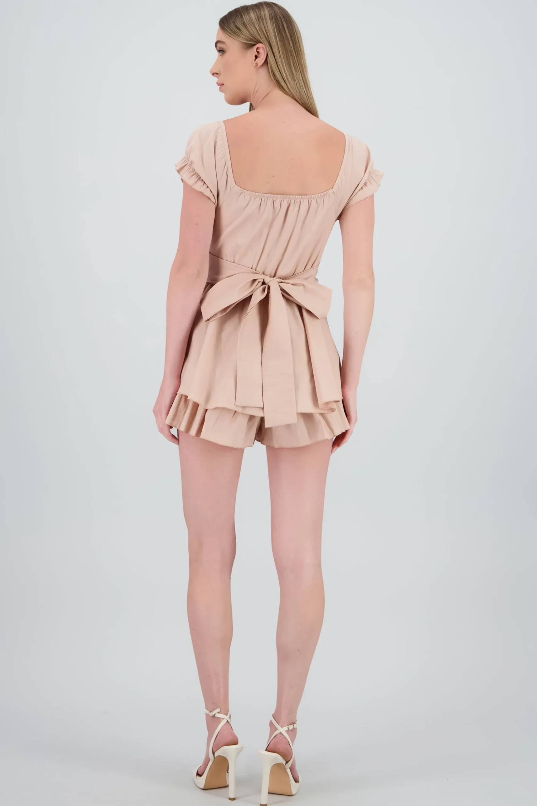 Shasa Wrinkled Bustier Mini Dress